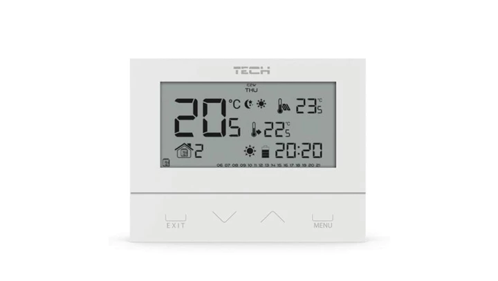 TECH ST-292 V3 - Regulator pokojowy przewodowy dwustanowy kolor biały