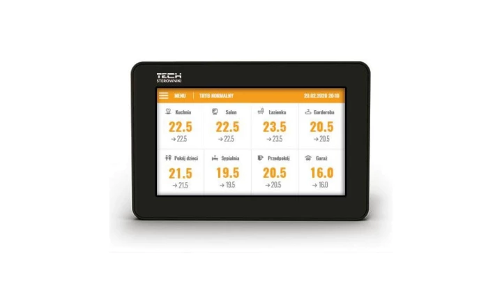 TECH M-8N - Panel kontrolny do listwy L-8e bezprzewodowy kolor czarny