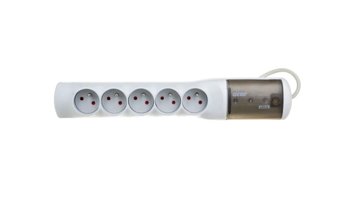 Przedłużacz przeciwprzepięciowy 5-gniazd z/u ACAR XP ULTRA 1,5m szary