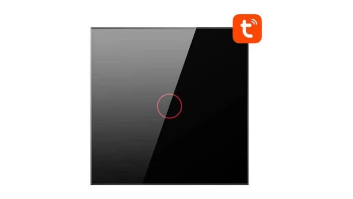 Dotykowy Włącznik Światła WiFi Avatto TS02-EU-B1 Pojedynczy TUYA (czarny)
