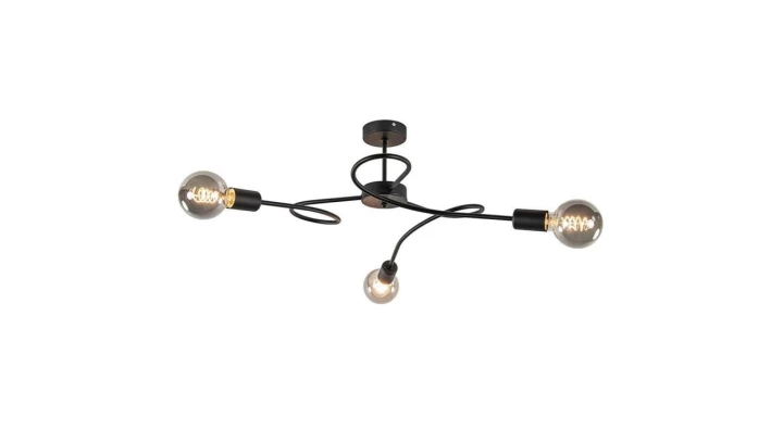 Lampa sufitowa nowoczesna 3xE27 FIORE BLACK