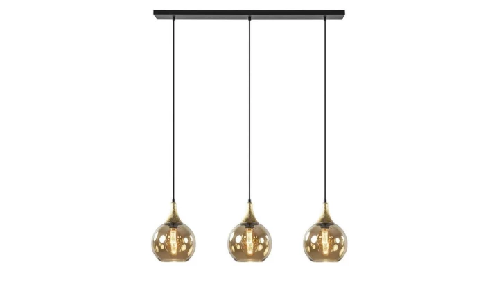 Lampa wisząca nowoczesna 3xE27 CALLISTO BLACK/GOLD
