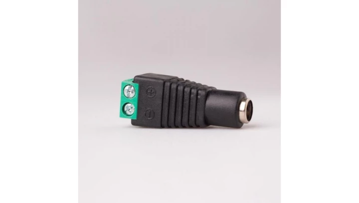 Gniazdo DC 5.5/2.1 z szybkozłączem dotaśm LED mono