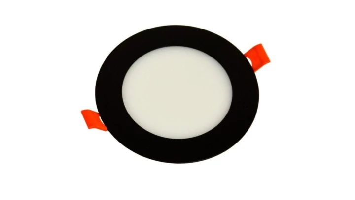 Panel led okrągły Gerd 6W 3000K czarny