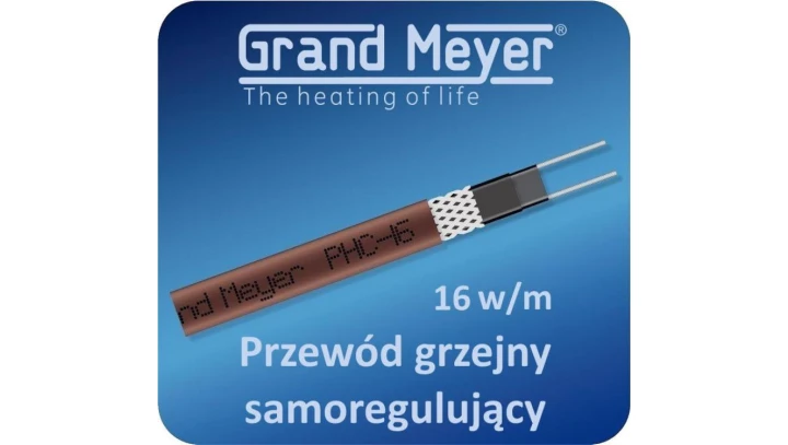 Przewód grzejny samoregulujący PHC-16, 16W/m