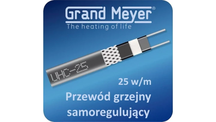 Przewód grzejny samoregulujący UHC-25, 25W/m