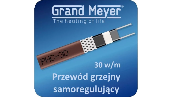 Przewód grzejny samoregulujący PHC-30, 30W/m