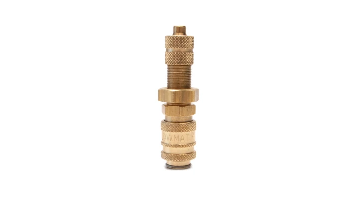 Szybkozłącze pneumatyczne DN2,7 typ 20, grodziowe skręcane do węża fi 4x3 mm, mosiądz