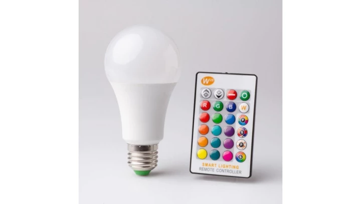 Żarówka Led E27 8W RGBW