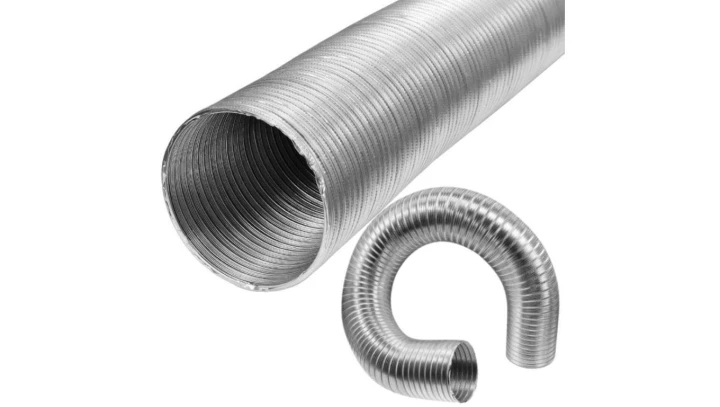 Rura aluminiowa spiro kanał wentylacyjny rozciągliwy Fi 75 długość do 3m
