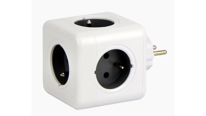 AURA line CUBE kostka rozgałęźnik rozdzielacz 5 gniazd 3680W