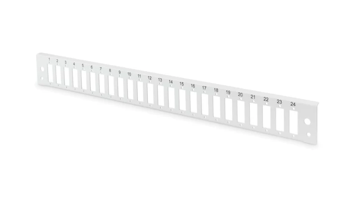 Płyta czołowa do światłowodowego panelu krosowego24x SC duplex 1U (do DN-96200-QL), szary DN-96202-QL