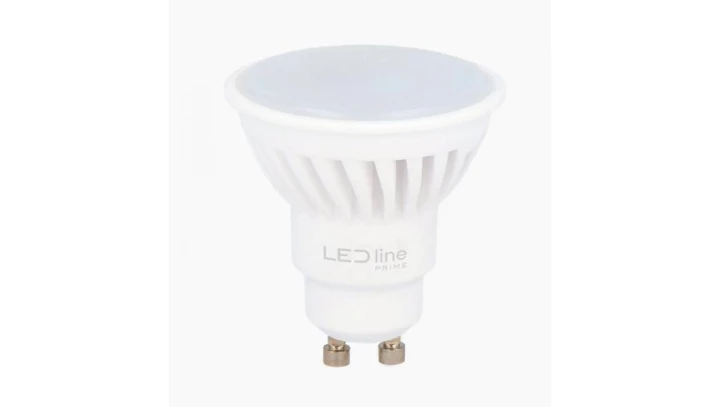 LED line PRIME żarówka LED GU10 10W 6500K zimna 1250lm 125lm/w CERAMICZNA DIM ŚCIEMNIALNA 5 lat gwar.