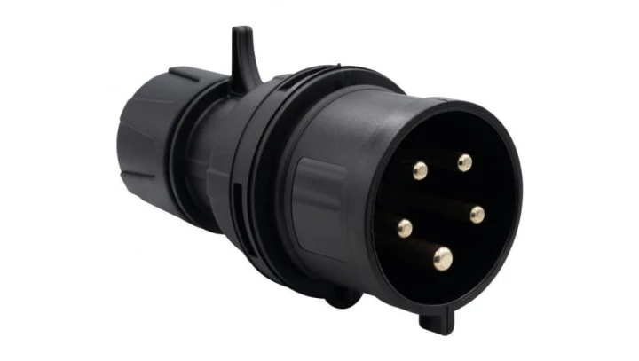 Wtyczka siłowa 32A 5p 380V-415V /FE/ IP44 czarna