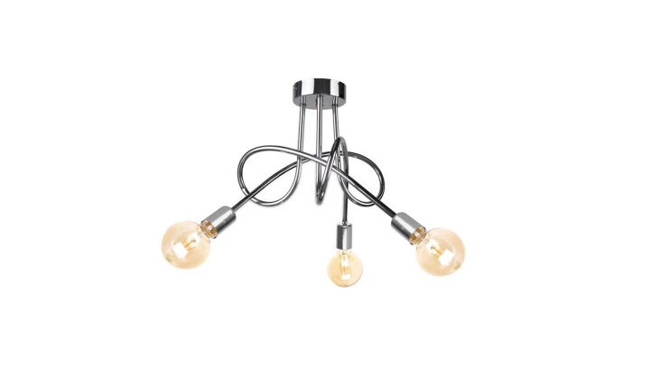 Lampa sufitowa nowoczesna 3xE27 RUMBA SILVER