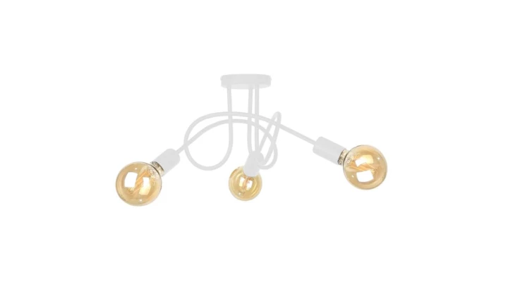 Lampa sufitowa nowoczesna 3xE27 RUMBA WHITE