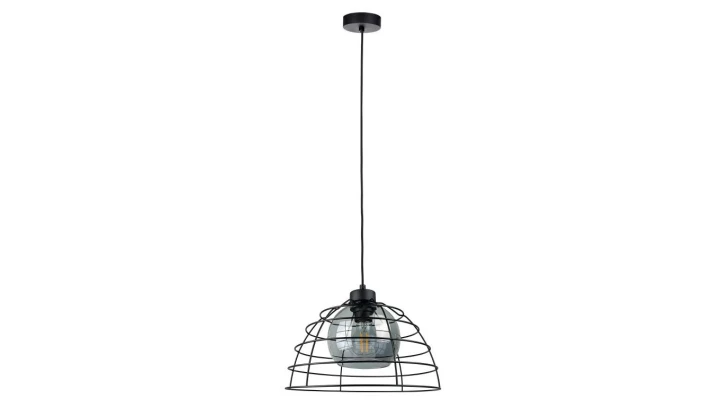 Lampa wisząca loftowa nowoczesna1xE27 IDAGO NEW BLACK