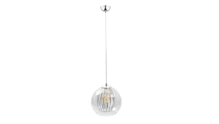 Lampa wisząca nowoczesna 1xE27 GLAMOUR SILVER