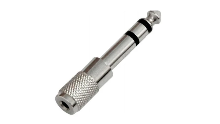 Redukcja wt.Jack 6,3/gn.Jack 3,5 stereo metal