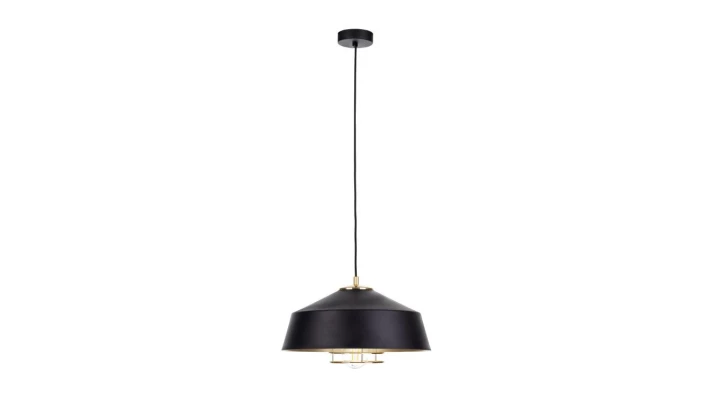 Lampa wisząca nowoczesna loftowa 1xE27 ELECTRA GOLD/BLACK