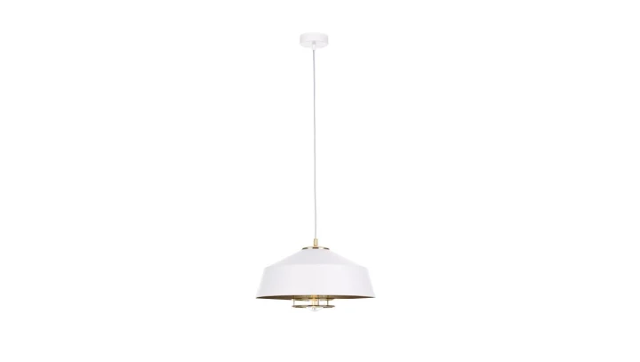 Lampa wisząca nowoczesna loftowa 1xE27 ELECTRA GOLD/WHITE