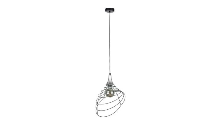 Lampa wisząca nowoczesna loftowa 1xE27 ENYO SILVER