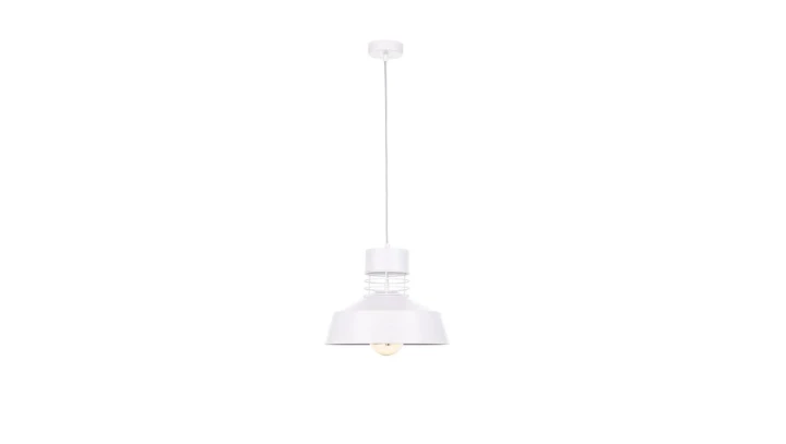 Lampa wisząca nowoczesna loftowa 1xE27 TITANIUM WHITE
