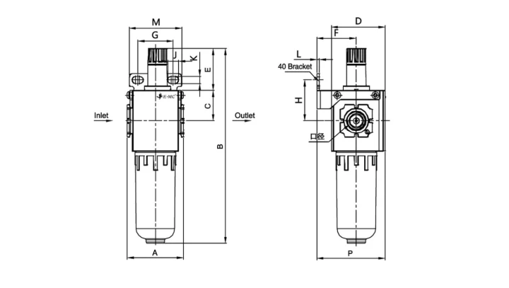 Smarownica sprężonego powietrza G 1/4 GW do 10 bar