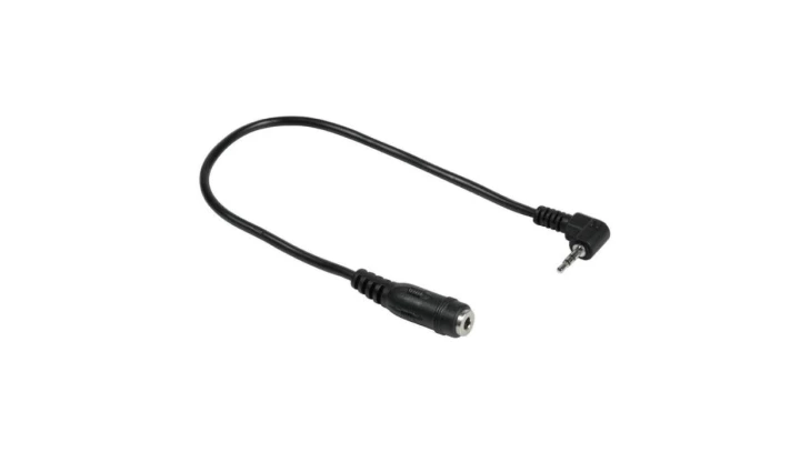 Redukcja wt.Jack 2,5/gn.Jack 3,5 stereo na kablu