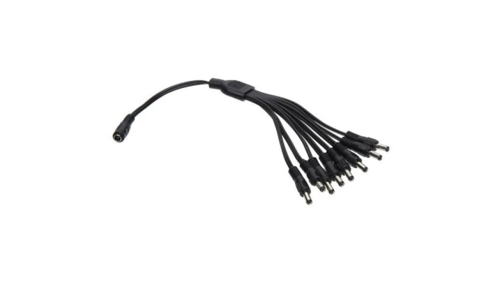 Rozgałęźnik DC 2,1/5,5 zasilania 1gn./8wt.