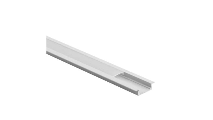 Profil P02 podtynkowy biały +klosz mleczny 2m