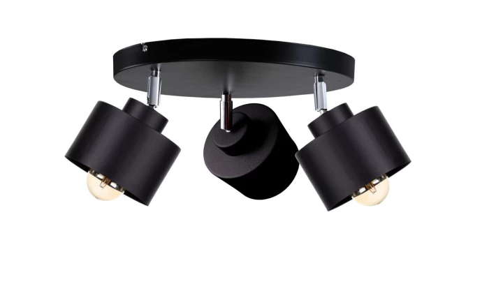 Spot nowoczesny 3x E27 SIMPLY BLACK