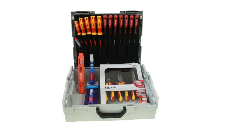 Walizka dla elektryka Wiha Milwaukee Energotytan 35 części / PROFESJONALNY ZESTAW LBOXX18 / HEAVY DUTY