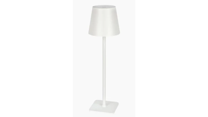 Lampka stołowa na biurko LED line TAZA 3,5W 400lm zmienna barwa 3000K-5000K IP54 biała akumulator 2x2000mAh