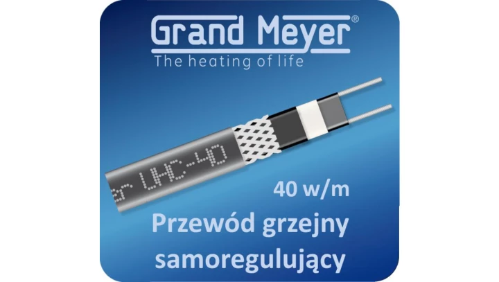 100 m cewka Przewód grzejny samoregulujący UHC-40, 40W/m Grand Meyer