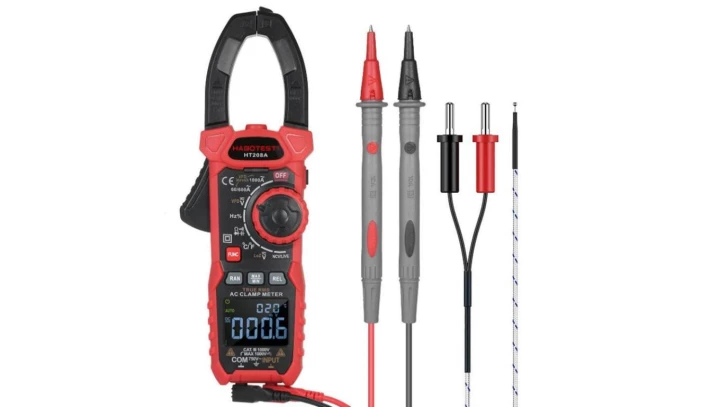 Cyfrowy miernik cęgowy Habotest HT208A