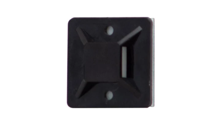 Element mocujący opaski 25x25 mm czarny - op. 50szt.