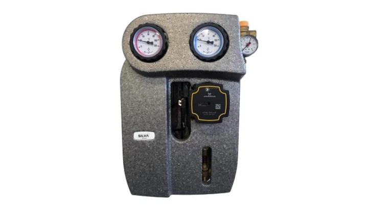 Grupa pompowa solarna dwudrogowa 2-12 l/min z odpowietrznikiem + Przyłącze do Naczynia Wzbiorczego