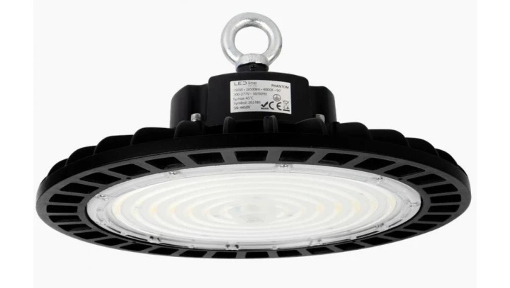 Oprawa przemysłowa LED line High Bay ufo PHANTOM 150W 4000K 190lm/w 28500lm ściemnialny 1-10V 90st. 5 lat gwar.