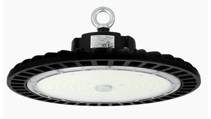 Oprawa przemysłowa LED line High Bay ufo PHANTOM 200W 4000K 190lm/w 38000lm ściemnialny 1-10V 120st. 5 lat gwar.