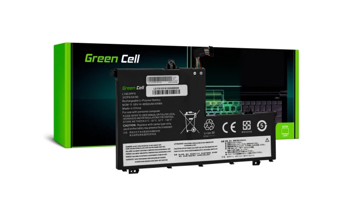 Bateria Green Cell L19C3PF1 L19D3PF1 L19L3PF8 L19M3PF1 do Lenovo ThinkBook 14-IIL 14-IML 15-IIL 15-IML
