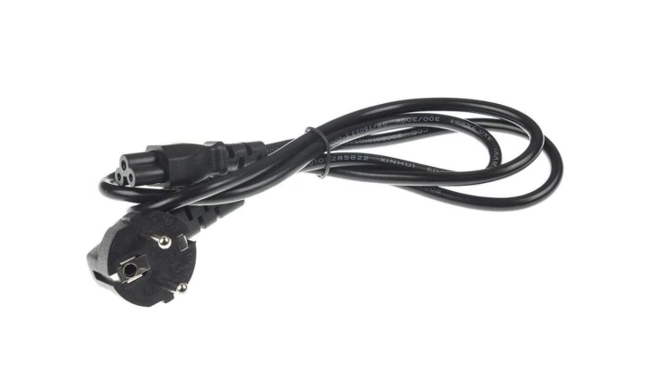 Kabel zasilający sieciowy 3 PIN koniczynka 1.2m