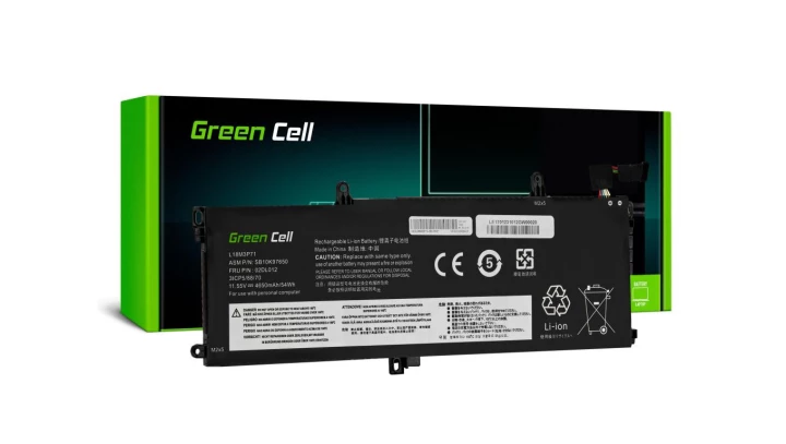 Bateria Green Cell L18L3P71 L18M3P71 do Lenovo ThinkPad T590 T15 P15s P53s