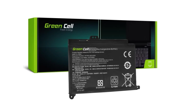 Bateria Green Cell BP02XL do HP Pavilion 15-AU 15-AU051NW 15-AU071NW 15-AU102NW 15-AU107NW 15-AW 15-AW010NW