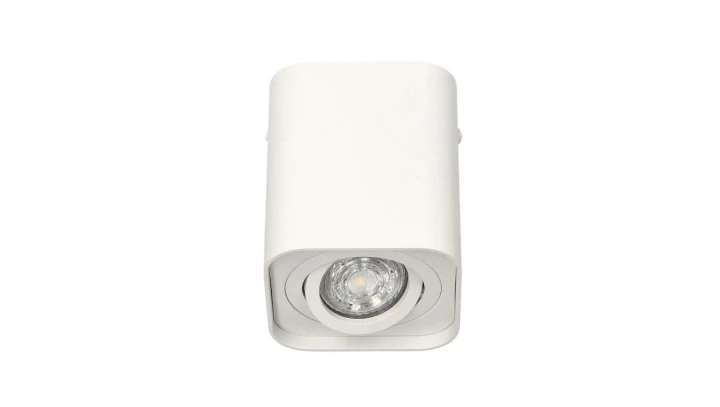 Lampa sufitowa HARYS K natynkowa oprawa punktowa nowoczesna TUBA kwadratowa GU10 biała MK MEGAKABEL
