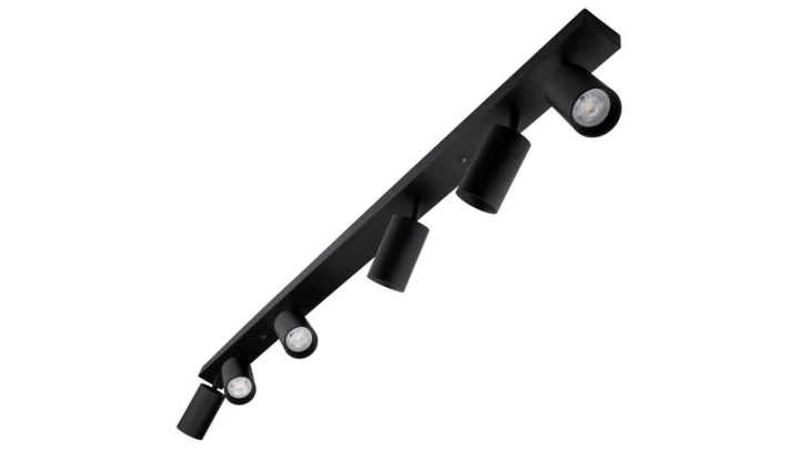 Lampa sufitowa EYES VI reflektor plafon litwa 6xGU10 regulowane tuby kolor czarny MK MEGAKABEL