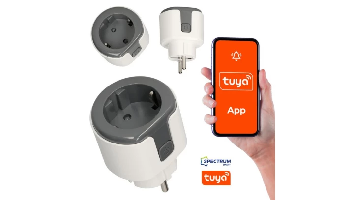 Gniazdko inteligentne smart WIFI TUYA programator timer 16A 230V RH-EU01 MK MEGAKABEL