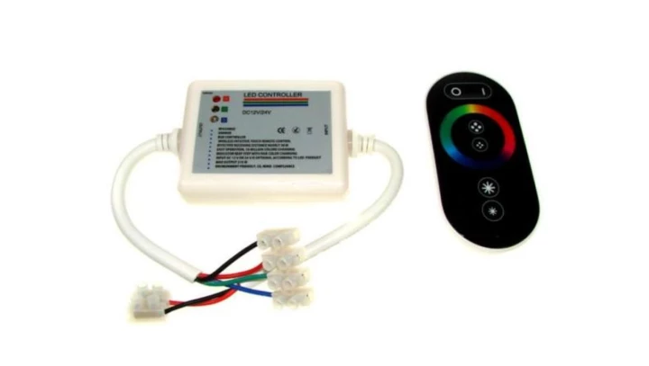 Kontroler LED RF dotykowy 18A 6 key czarny