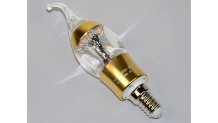 Żarówka LED Iddi S E14 4,6W WW złota-