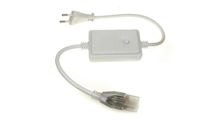 Kabel z wtyczką i kontrolerem do taśm LED RGB 230V